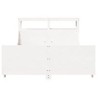 Letto senza Materasso Bianco 160x200 cm Legno Massello di Pino 3306454