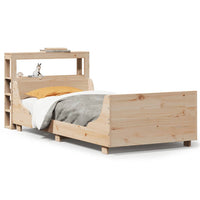 Letto senza Materasso 90x200 cm in Legno Massello di Pino 3306468