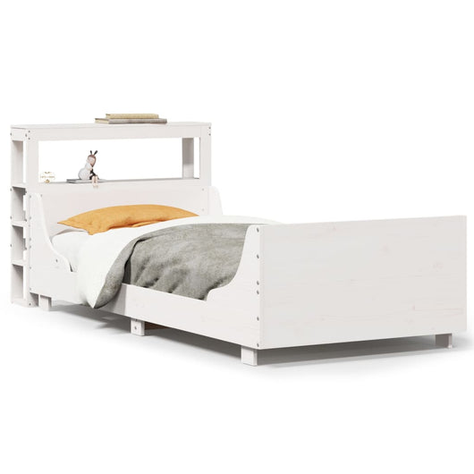 vidaXL Letto senza Materasso Bianco 90x190 cm in Legno Massello Pino