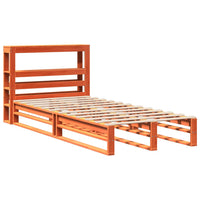 vidaXL Letto senza Materasso Marrone Cera 100x200 cm in Legno di Pino