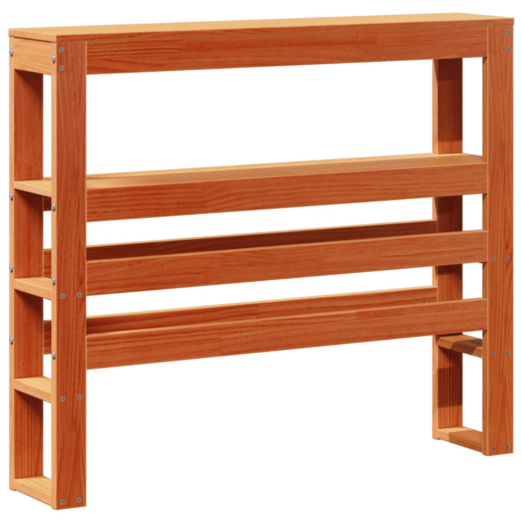 vidaXL Letto senza Materasso Marrone Cera 100x200 cm in Legno di Pino