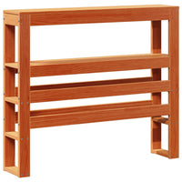 vidaXL Letto senza Materasso Marrone Cera 100x200 cm in Legno di Pino