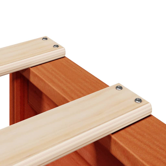 vidaXL Letto senza Materasso Marrone Cera 100x200 cm in Legno di Pino