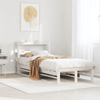 vidaXL Letto senza Materasso Bianco 75x190 in Legno Massello di Pino