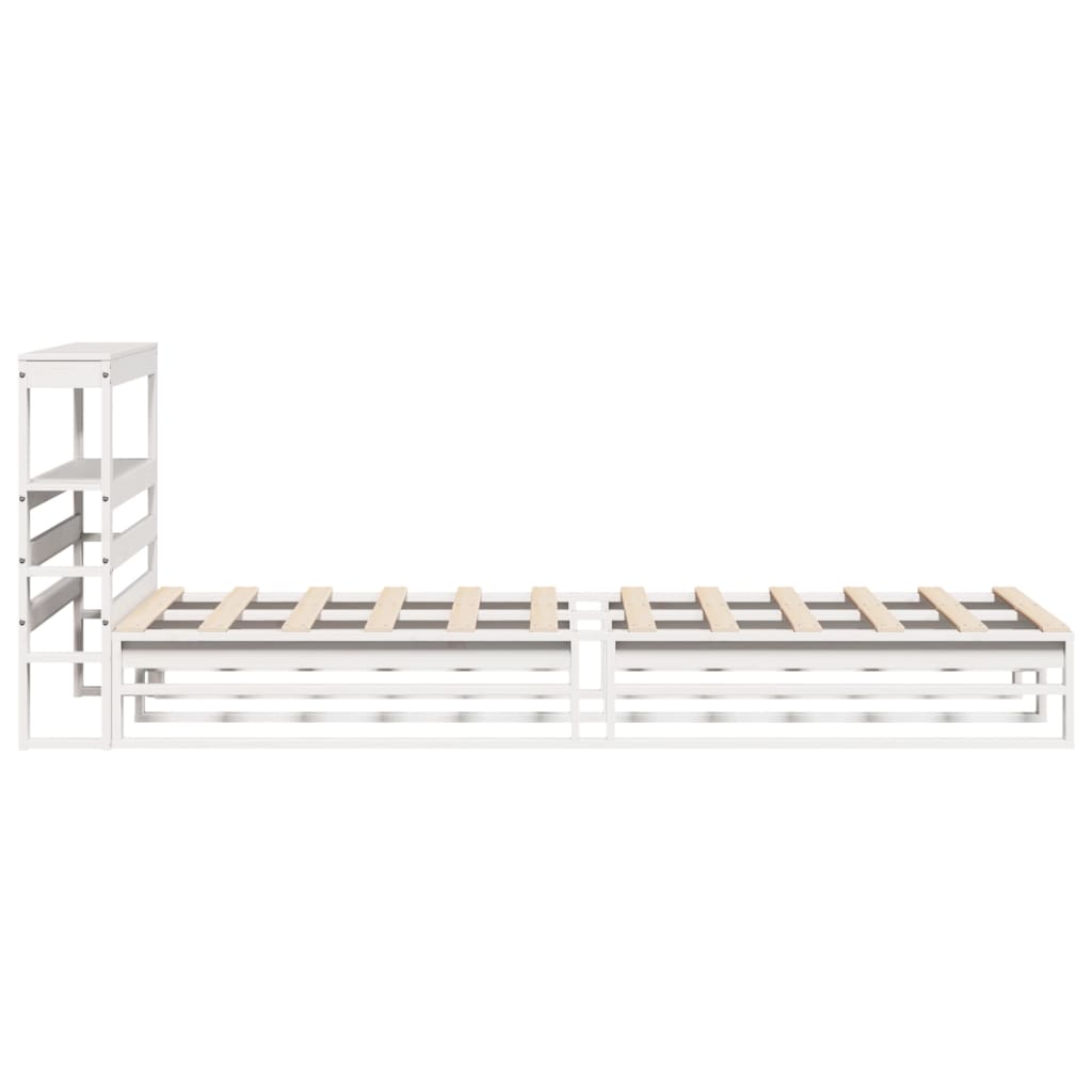 vidaXL Letto senza Materasso Bianco 90x190 cm in Legno Massello Pino