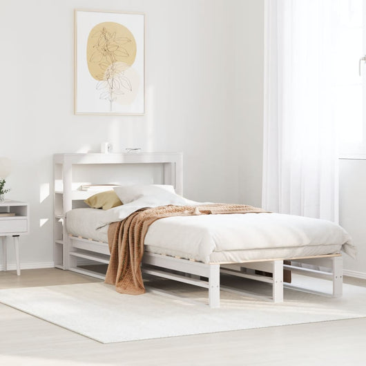 vidaXL Letto senza Materasso Bianco 90x190 cm in Legno Massello Pino