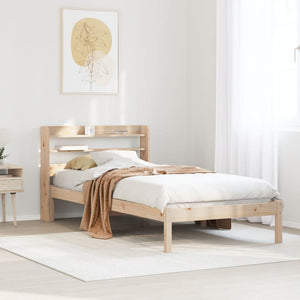 Letto senza Materasso 90x190 cm in Legno Massello di Pino 3306527