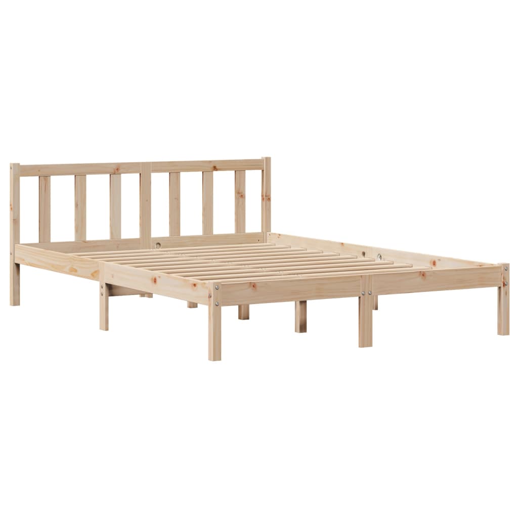 Letto senza Materasso 140x200 cm in Legno Massello di Pino 3306580