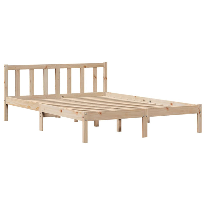 Letto senza Materasso 140x200 cm in Legno Massello di Pino 3306580