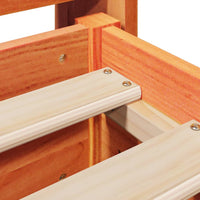 Giroletto senza Materasso Marrone Cera 140x200cm Massello Pino 3306929