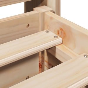 Giroletto senza Materasso 100x200 cm in Legno Massello di Pino 3306933