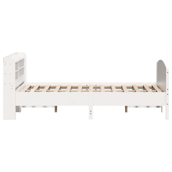 Letto senza Materasso Bianco 120x190 cm Legno Massello di Pino 3306979