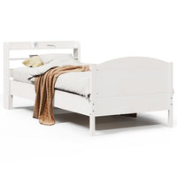 vidaXL Letto senza Materasso Bianco 90x190 cm in Legno Massello Pino