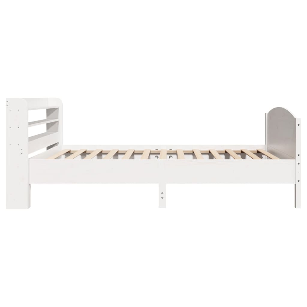 vidaXL Letto senza Materasso Bianco 90x190 cm in Legno Massello Pino