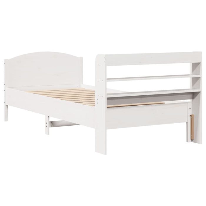 vidaXL Letto senza Materasso Bianco 90x190 cm in Legno Massello Pino