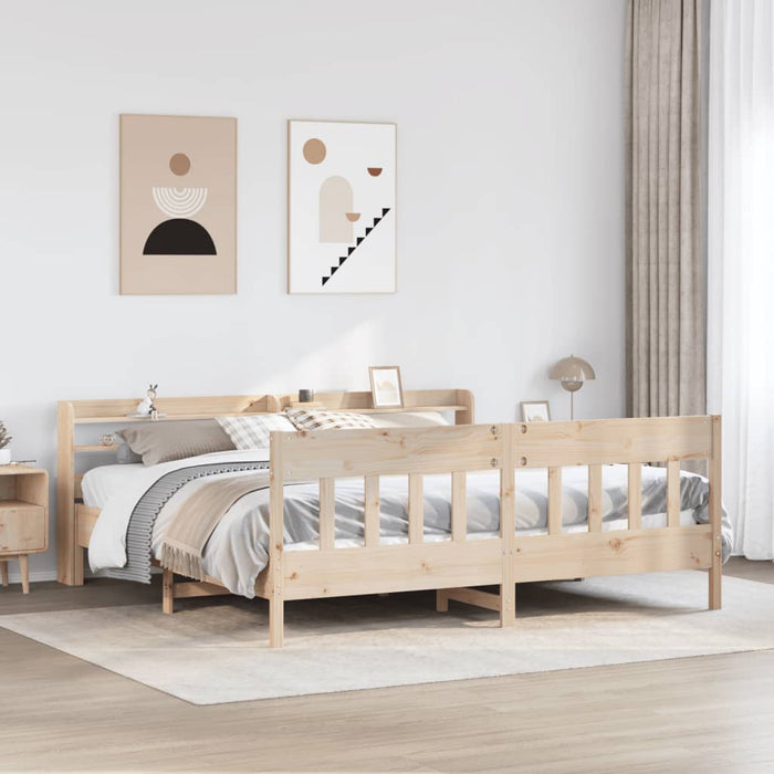 Letto senza Materasso 180x200 cm in Legno Massello di Pino 3306996