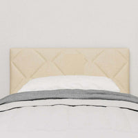 Testiera con luci a strisce a LED-Testata Crema 80 cm Tessuto