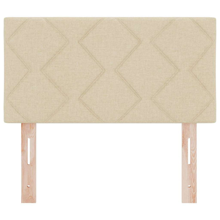 Testiera con luci a strisce a LED-Testata Crema 80 cm Tessuto