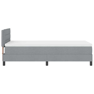 Letto a molle con materasso Grigio chiaro 90 x 200 cm Tessuto 3338580