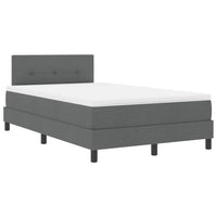 Letto a molle con materasso Grigio scuro 120 x 200 cm Tessuto 3338679