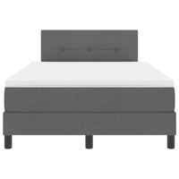 Letto a molle con materasso Grigio scuro 120 x 200 cm Tessuto 3338679