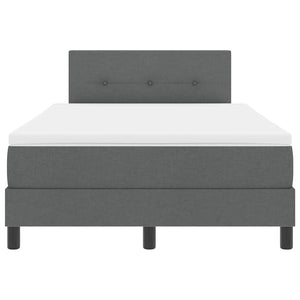 Letto a molle con materasso Grigio scuro 120 x 200 cm Tessuto 3338679