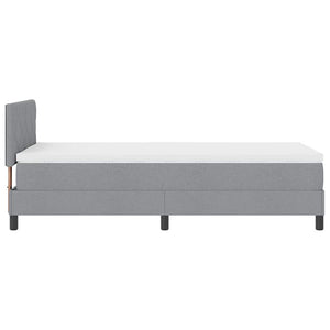 Letto a molle con materasso-Struttura Letto con Materasso Grigio chiaro 90 x 190 cm Tessuto 824278