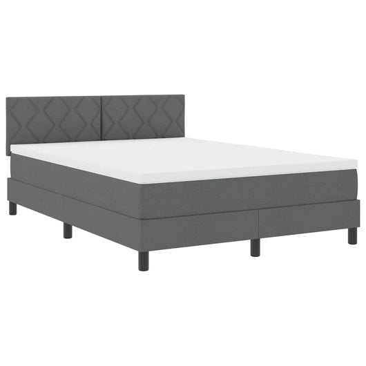 Letto box spring con materasso Grigio scuro 140 x 200 cm 3338770