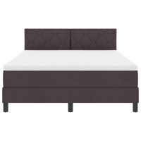 Letto a molle con materasso Marrone Scuro 140 x 200 cm Tessuto 3338772