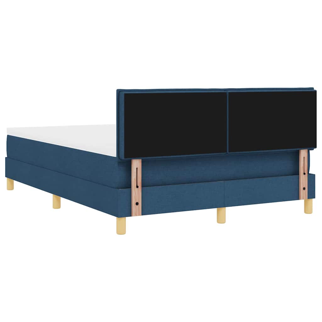 Letto a molle con materasso Blu 140 x 190 cm Tessuto 3338845