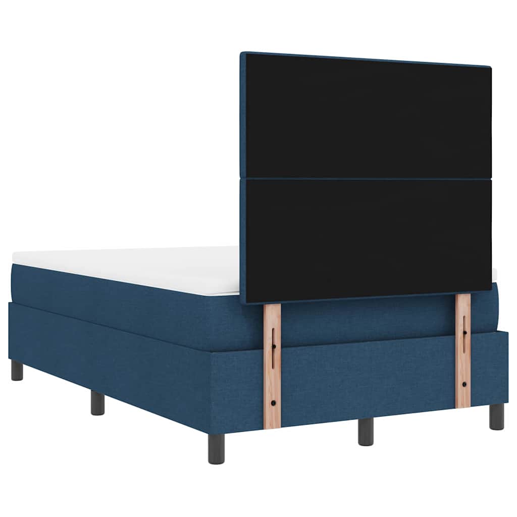 Letto a molle con materasso Blu 120 x 200 cm Tessuto 3339384