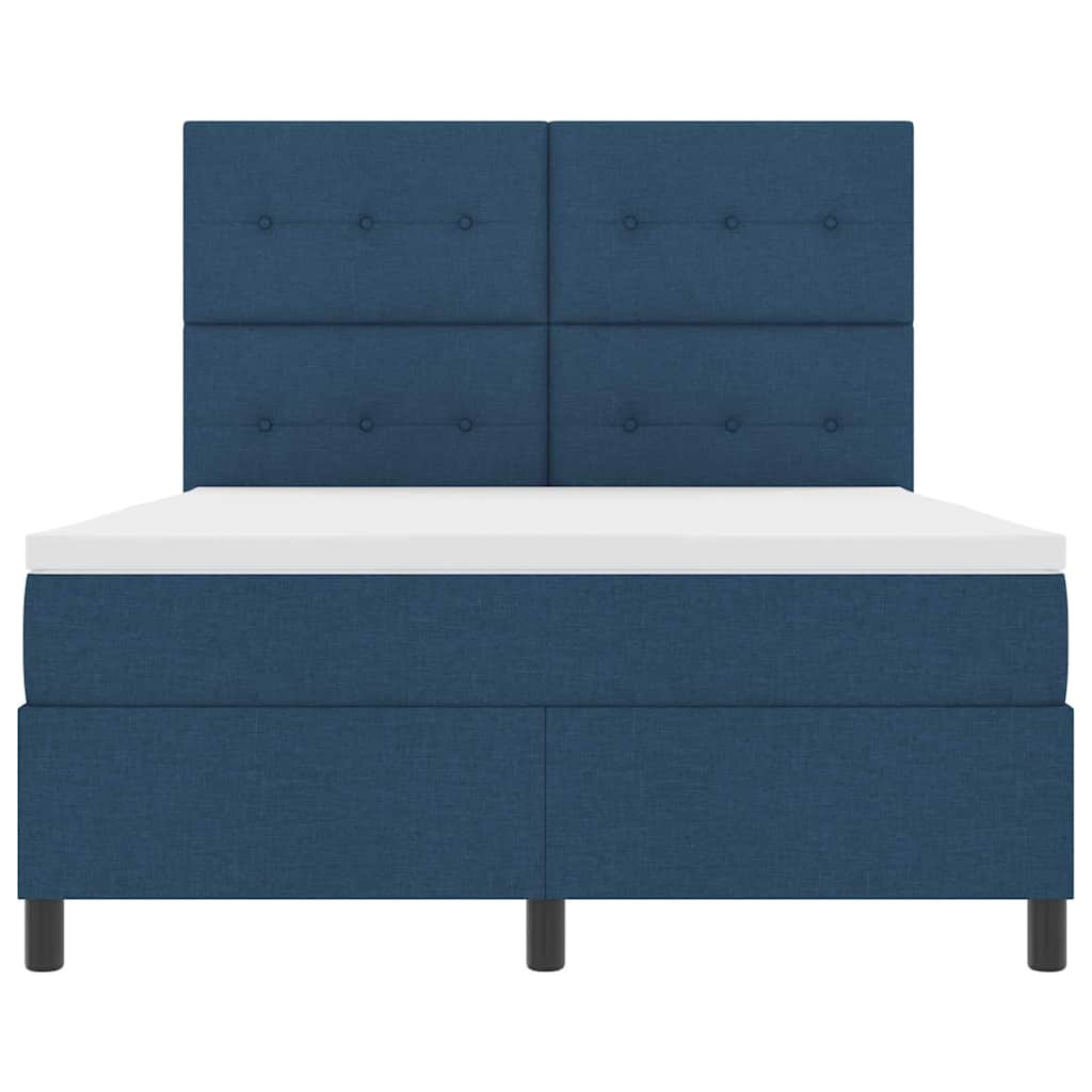 Letto a molle con materasso Blu 160 x 200 cm Tessuto 3339405