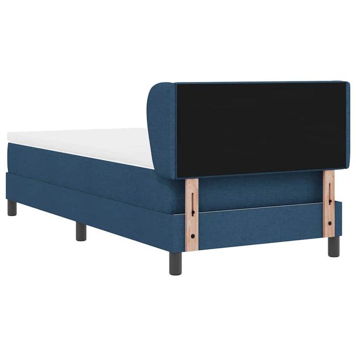 Letto a molle con materasso Blu 90 x 190 cm Tessuto 3340002