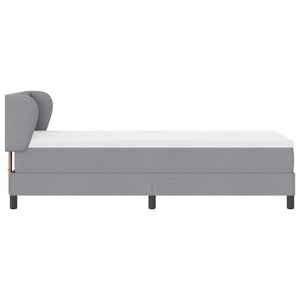 Letto a molle con materasso Grigio chiaro 80 x 200 cm Tessuto 3340052
