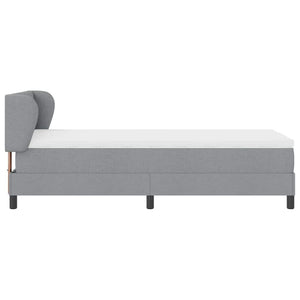 Letto a molle con materasso-Struttura Letto con Materasso Grigio chiaro 90 x 190 cm Tessuto 275162