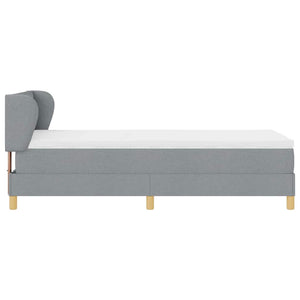 Letto a molle con materasso Grigio chiaro 90 x 200 cm Tessuto 3340129