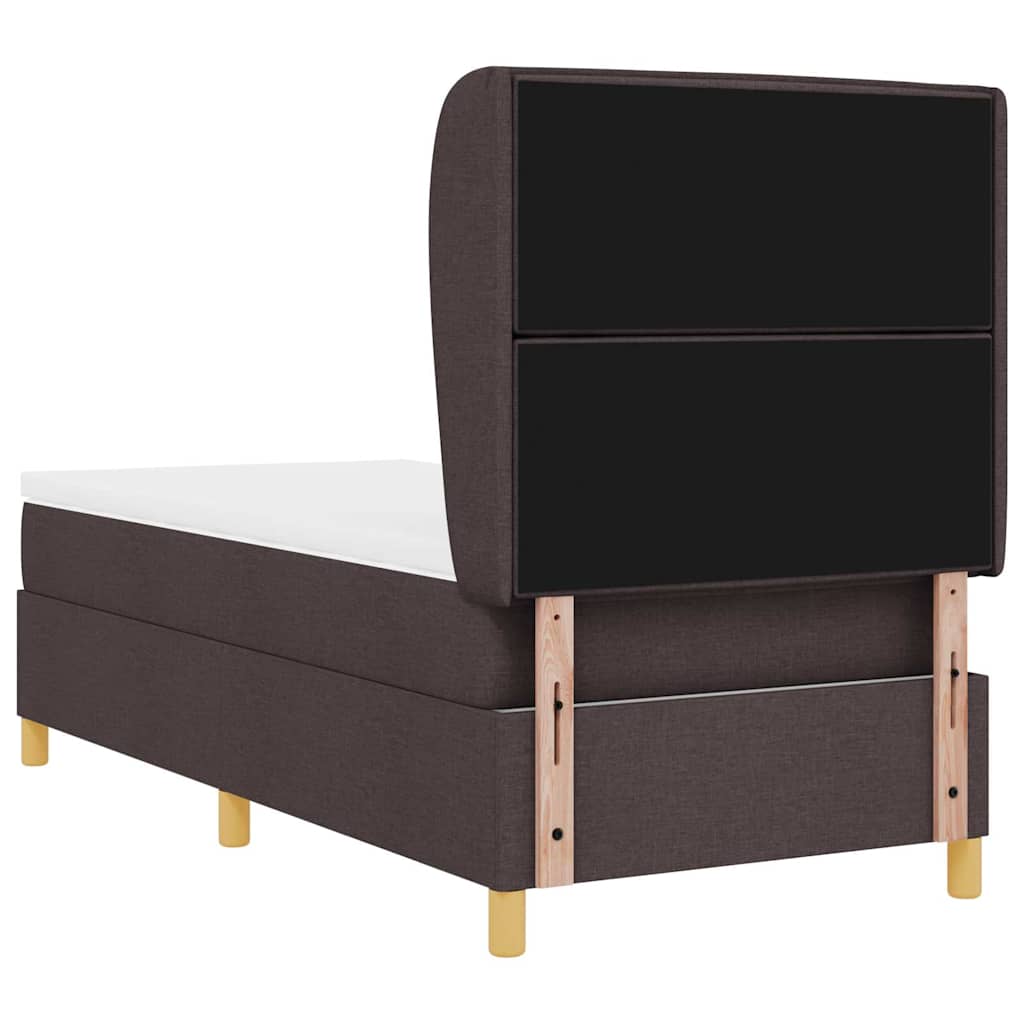 Letto con molle e materasso Grigio Scuro 90x190 cm Tessuto 3340665