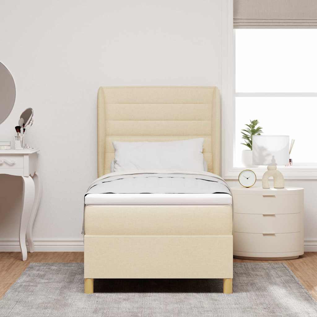 Letto con molle e materasso Grigio Scuro 90x190 cm Tessuto 3340667