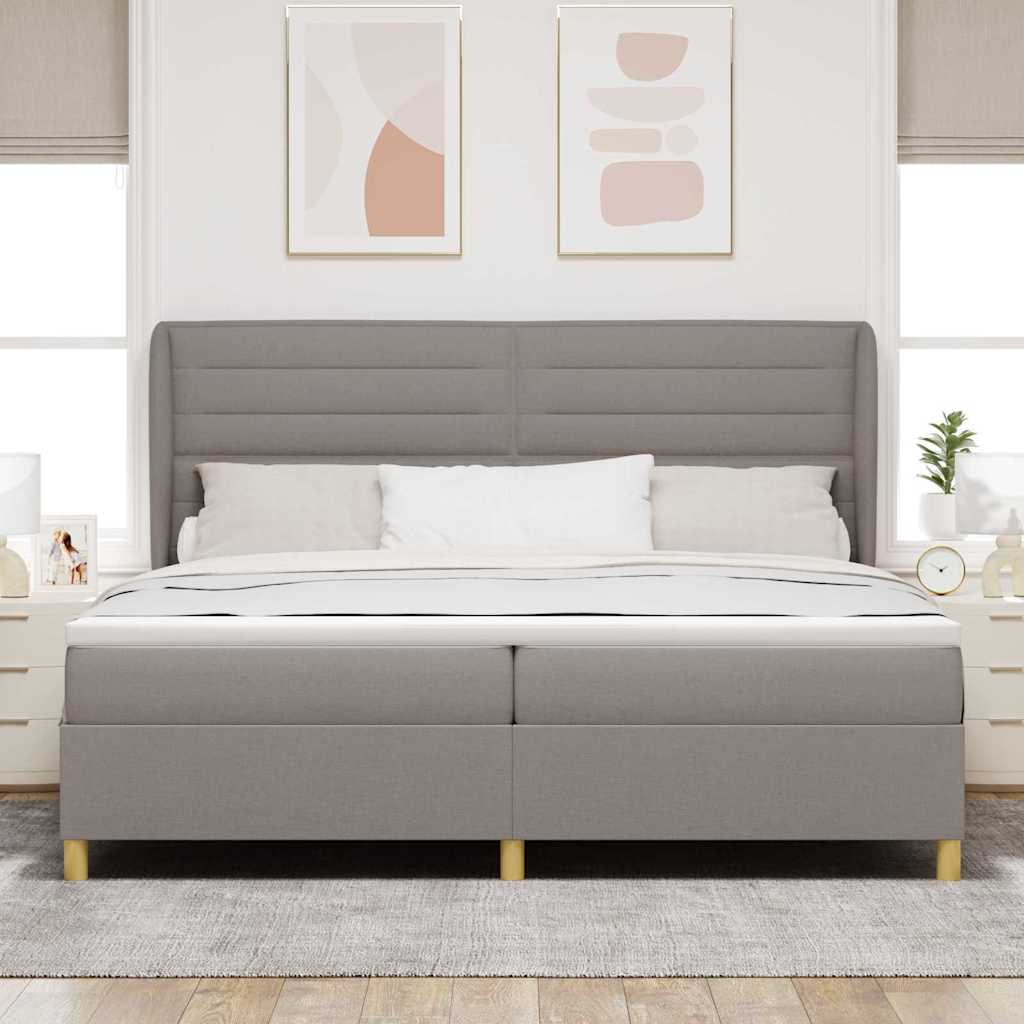 Letto con molle e materasso Grigio Scuro 90x190 cm Tessuto 3340715