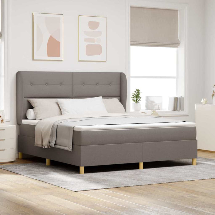 Letto con molle e materasso Grigio Scuro 90x190 cm Tessuto 3340771
