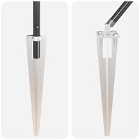 Palo della recinzione 52 pcs Argento 3.2 x 3.2 x 100 cm Acciaio 3350188