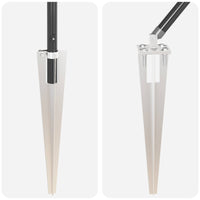 Palo della recinzione 26 pcs Grigio 3,2 x 3,2 x 140 cm Acciaio 3350191