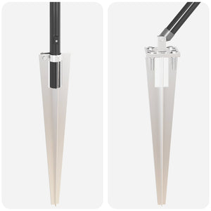 Palo della recinzione 52 pcs Grigio 3,2 x 3,2 x 140 cm Acciaio 3350192