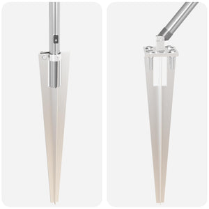 Palo della recinzione 52 pcs Grigio 3,2 x 3,2 x 160 cm Acciaio 3350212