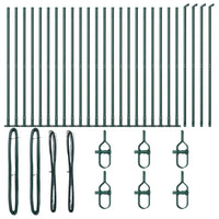 Palo della recinzione Altro 26 pcs Argento 3.2 x 3.2 x 68.5 cm 3350227