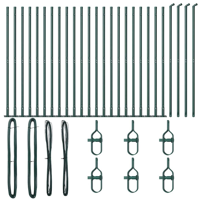 Palo della recinzione Altro 26 pcs Argento 3.2 x 3.2 x 68.5 cm 3350227