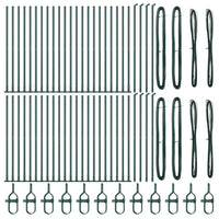 Palo della recinzione Altro 52 pcs Argento 3.2 x 3.2 x 78.5 cm 3350230