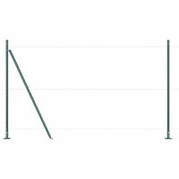 Palo della recinzione Altro 26 pcs Argento 3.2 x 3.2 x 83.5 cm 3350231