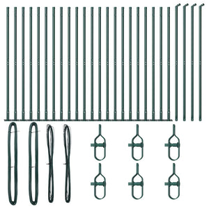 Palo della recinzione Altro 26 pcs Argento 3.2 x 3.2 x 83.5 cm 3350231