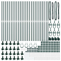Palo della recinzione Altro 26 pcs Argento 3.2 x 3.2 x 83.5 cm 3350231